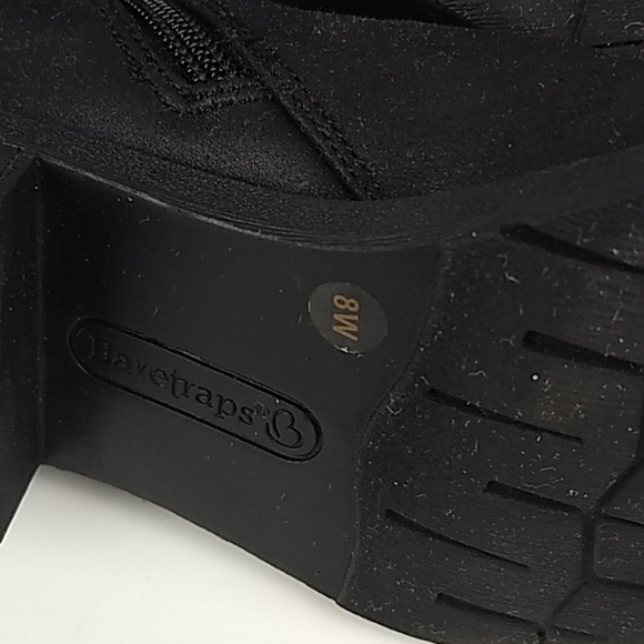 Beartraps Black Ankle Boots Size 8W - Picture 7 of 8